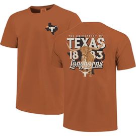 IMAGE ONE IMAGE ONE Unisex Burnt Orange Texas Longhorns Bevo State Hyper Local Comfort Colors T-Shirt 