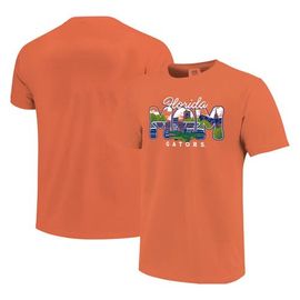 IMAGE ONE IMAGE ONE Women's Orange Florida Gators Comfort Colors Campus Drawing Mom T-Shirt 