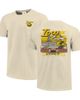 IMAGE ONE Men's Image One Natural Iowa Hawkeyes Comfort Colors Hand-Drawn Campus Stack T-Shirt  - 1