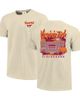 IMAGE ONE Men's Image One Natural Virginia Tech Hokies Comfort Colors Hand-Drawn Campus Stack T-Shirt  - 1
