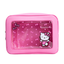 Impressions Vanity Impressions Vanity Hello Kitty® Bows Window Cosmetic Pouch - Faux Saffiano