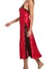 In Bloom by Jonquil In Bloom by Jonquil Britta Lace Trim Satin Nightgown - 3