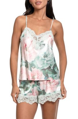 In Bloom by Jonquil In Bloom by Jonquil Gracie Lace Trim Satin Short Pajamas