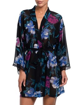 In Bloom By Jonquil In Bloom by Jonquil Printed Chiffon Wrap Robe