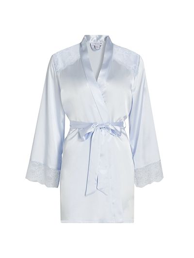 In Bloom Women's Annie Satin Lace-Trim Robe