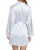 In Bloom Women's Annie Satin Lace-Trim Robe - 5