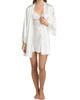 In Bloom Women's Lorena Lace-Trim Satin Robe - 2