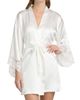 In Bloom Women's Lorena Lace-Trim Satin Robe - 3