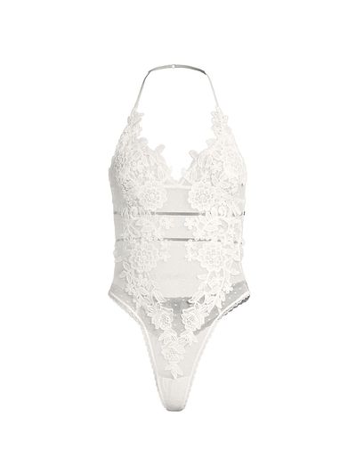 In Bloom Women's Magnolia Floral Lace Teddy