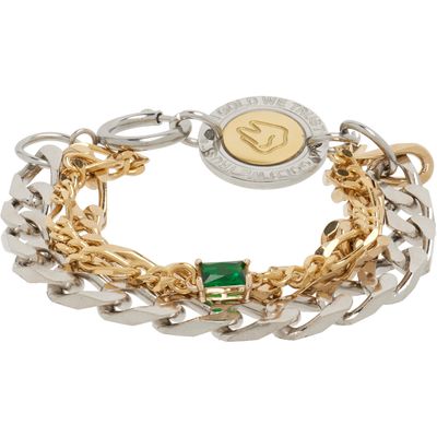 IN GOLD WE TRUST PARIS IN GOLD WE TRUST PARIS SSENSE Exclusive Mixed Chains Bracelet