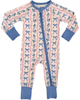 In My Jammers In My Jammers Amelia Bow Zipper Romper - 1