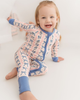 In My Jammers In My Jammers Amelia Bow Zipper Romper - 5