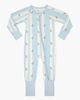 In My Jammers In My Jammers Anchored Stripe Zipper Romper  - 1