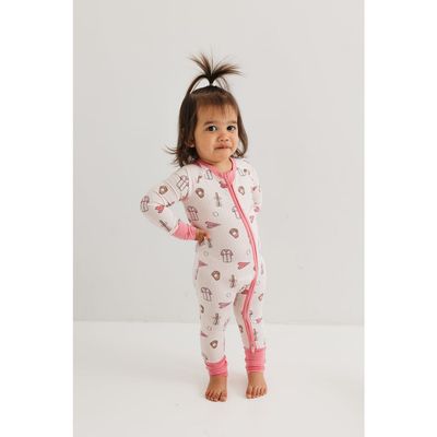 In My Jammers In My Jammers Baseball Zipper Romper