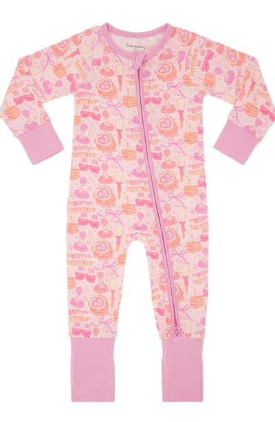In My Jammers In My Jammers Birthday Zipper Romper