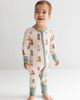 In My Jammers In My Jammers Pup Friends Zipper Romper - 1