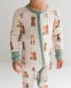 In My Jammers In My Jammers Pup Friends Zipper Romper - 2