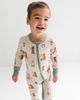 In My Jammers In My Jammers Pup Friends Zipper Romper - 4
