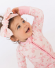 In My Jammers In My Jammers Rosie Bow Zipper Romper - 2