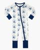 In My Jammers In My Jammers Summer Sail Zipper Romper  - 1
