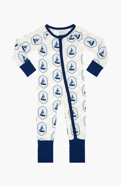 In My Jammers In My Jammers Summer Sail Zipper Romper 
