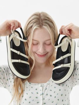 IN THE STAR 3 Strap Platform Sandals (IS 251793)