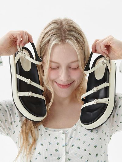 IN THE STAR 3 Strap Platform Sandals (IS 251793)