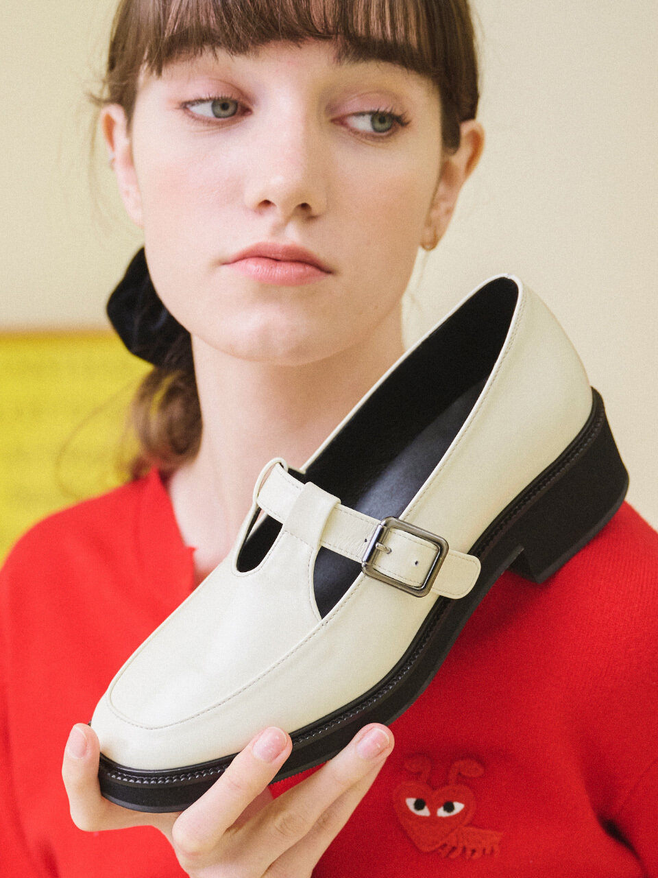 IN THE STAR Belt Buckle Maryjane_Cream