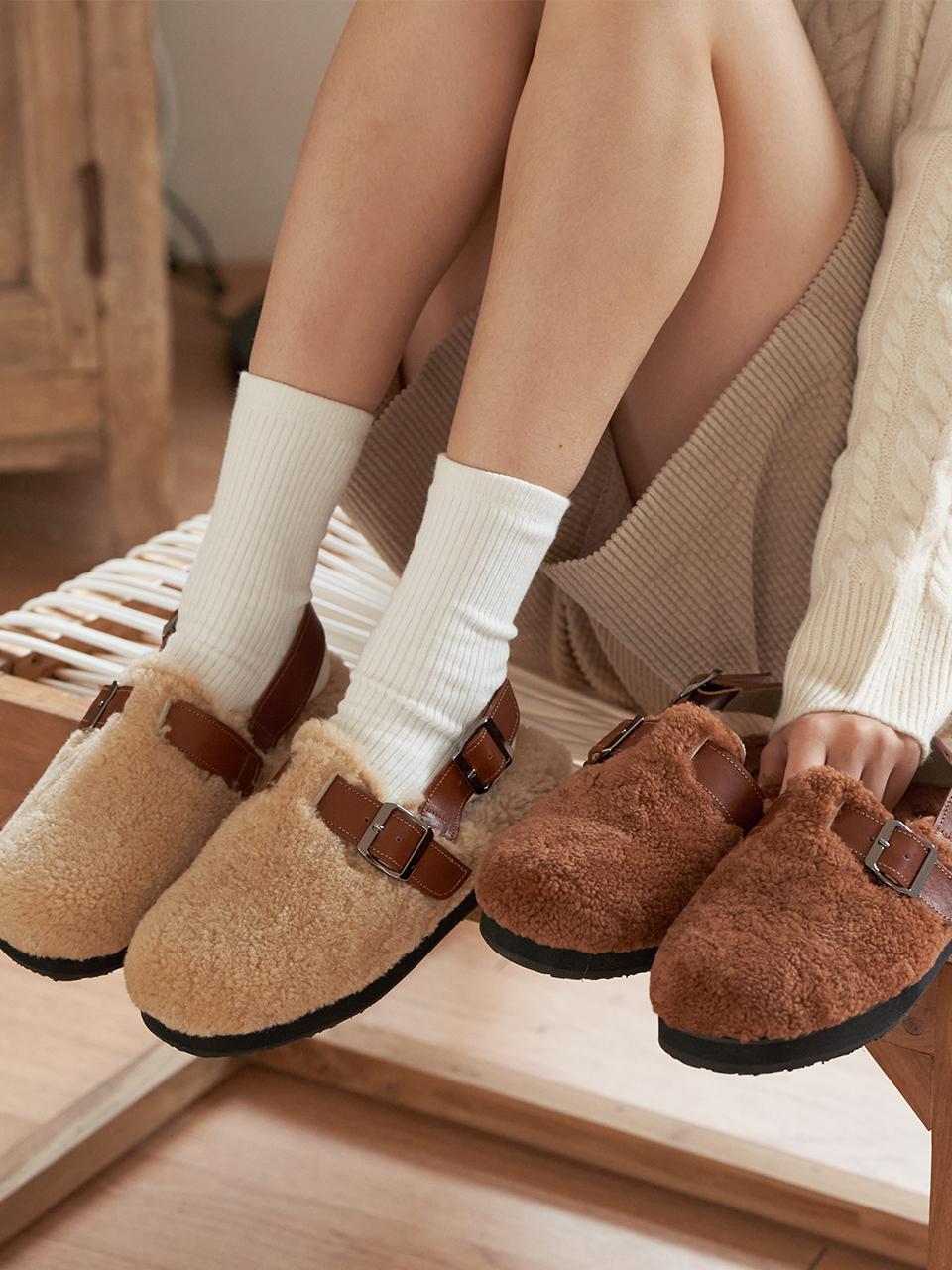 IN THE STAR Handcrafted Wool Leather Mule (IS_241294)