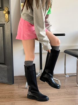 IN THE STAR IS_221414 Side Ring Long Boots (Black)