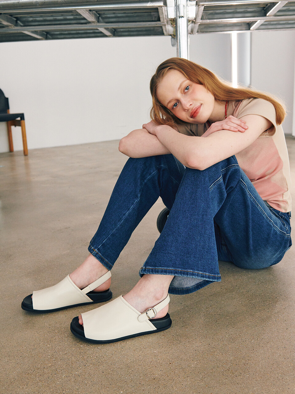 IN THE STAR Toe Open Buckle Clog_2 Colors