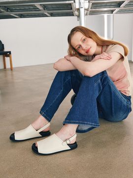 IN THE STAR Toe Open Buckle Clog_2 Colors