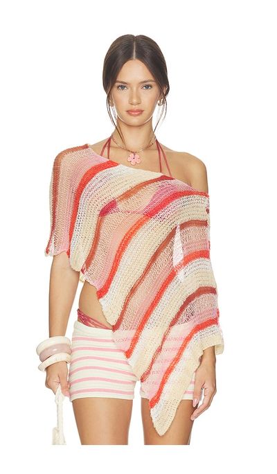Indah Indah Gia Stripe Handknit Shawl