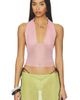 Indah Indah Gisela Solid Gathered Tie-back Halter Top - 1