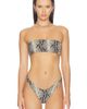 Indah Indah Hall Printed Bandeau Bikini Top - 1