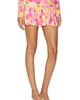Indah Indah Leo Printed Crossover Gathered Band Mini Skirt - 2