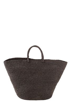 indego africa indego africa Braided Raffia Tote Black 
