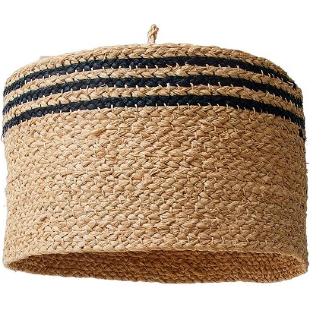 indego africa indego africa Striped Braided Raffia Lamp Shade