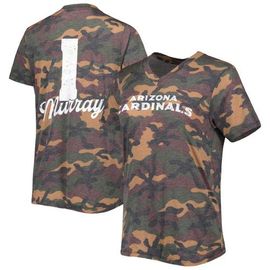 INDUSTRY RAG INDUSTRY RAG Women's Majestic Threads Kyler Murray Camo Arizona Cardinals Name & Number V-Neck Tri-Blend T-Shirt 
