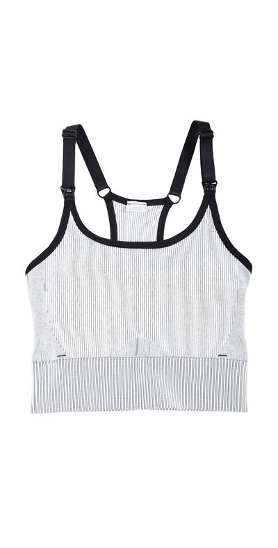 Ingrid & Isabel Ingrid & Isabel Active Seamless Nursing Maternity Bra Black/White Combo