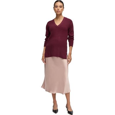 Ingrid & Isabel® Ingrid & Isabel® Bias Cut Satin Midi Maternity Slip Skirt