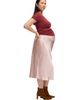 Ingrid & Isabel® Ingrid & Isabel® Bias Cut Satin Midi Maternity Slip Skirt - 4