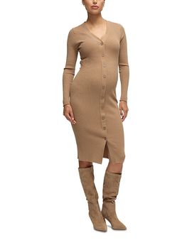 Ingrid & Isabel Ingrid & Isabel Button Front Sweater Maternity Dress