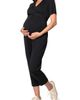 Ingrid & Isabel® Ingrid & Isabel® Crop Jersey Maternity/Nursing Jumpsuit - 3