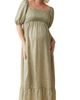 Ingrid & Isabel® Ingrid & Isabel® Elbow Sleeve Smocked Bodice Maxi Maternity Sundress - 5