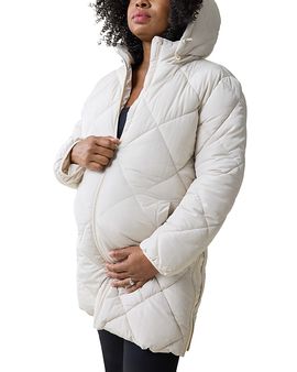 Ingrid & Isabel Ingrid & Isabel Hooded Longline Puffer Maternity Jacket