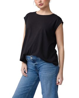 Ingrid & Isabel Ingrid & Isabel Relaxed Crew Neck Cotton Maternity Tank