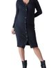 Ingrid & Isabel® Ingrid & Isabel® Rib Button-Up Long Sleeve Maternity Sweater Dress - 1