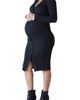 Ingrid & Isabel® Ingrid & Isabel® Rib Button-Up Long Sleeve Maternity Sweater Dress - 3