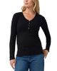 Ingrid & Isabel Ingrid & Isabel Rib Maternity & Nursing Henley Top - 1